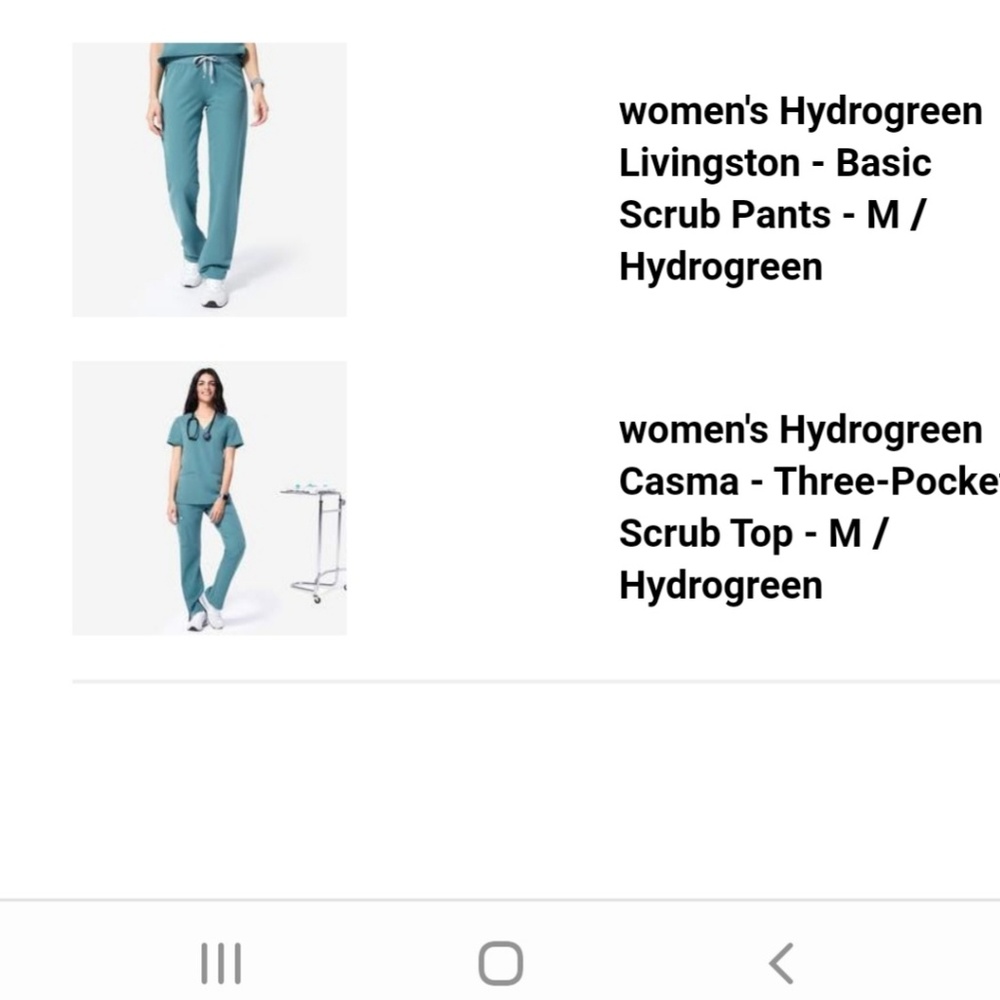 Figs size medium technical collection womens scrub